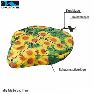 M-Wave Fahrradsattelbezug Satteldecke Regenschutz Fahrrad Sattelschutz