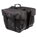 M-Wave Amsterdam Double, Doppeltasche. 30 Liter, Schwarz