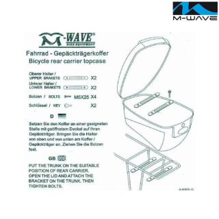 M-Wave Fahrradkoffer Amsterdam Fahrrad Fahrradbox Fahrradtresor Koffer