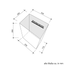 Lenkerkorb mit Streben Festmontage Schwarz