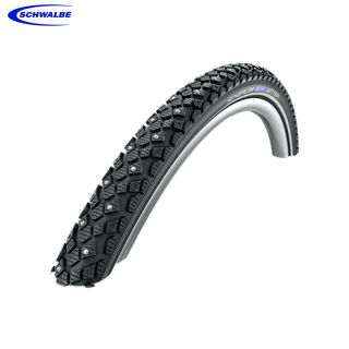 30-622 Schwalbe Winter Active K-Guard - Draht, TwinSkin, Winter, Schwarz + Reflex