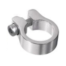Universal ALU Sattelklemmring Sattelklemme silber Ø 31,8