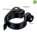 Universal ALU SSP-Klemme Sattelklemme Schnellspanner Schwarz Ø 31,8 mm