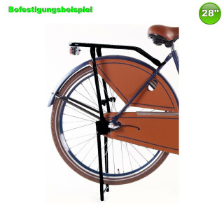 Fahrrad Gepäckträger mit Ständer Hollandrad/Nostalgie Farbe Schwarz 28