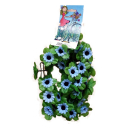 01 Fahrradgirlande Blumengirlande 120 cm Sonnenblume Blau