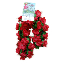 02 Fahrradgirlande Blumengirlande 120 cm Blume Rottöne