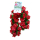 02 Fahrradgirlande Blumengirlande 120 cm Blume Rottöne