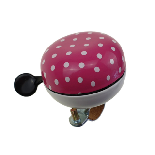 Ding Dong Fahrradglocke Ø 60 mm Pink Weiß