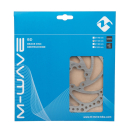 M-WAVE 160mm Fahrrad Bremsscheibe BD-160 mit 6 Schrauben Silber
