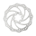 M-WAVE 160mm Fahrrad Bremsscheibe BD-160 mit 6 Schrauben Silber