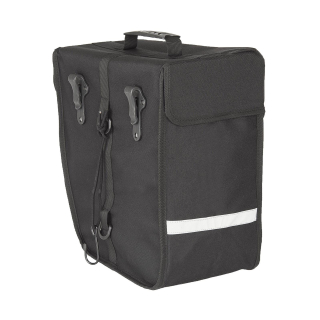 M-Wave Amsterdam Single Right, Gepcktrgertasche, 18 Liter, Schwarz