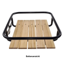 Vorderrad Gepäckträger mit Streben und Ladefläche Schwarz 275/375 mm - 26"-28"