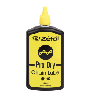Zefal Pro Dry Lube Kettenöl Schmiermittel Trocken - 120 ml (Grundpreis 41,25 EUR/1 L) Fahrradkettenöl Fahrradöl