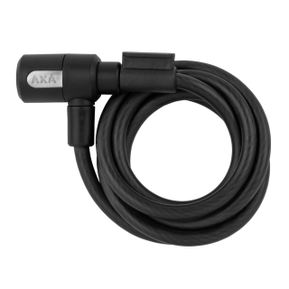 Axa Spiralkabelschloss Kabelschloss NEWTON - 150 cm Lnge - Durchmesser 10 mm Schwarz