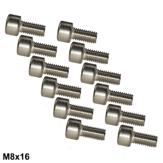 12 x - M8x16 Innen-Sechskant Schrauben