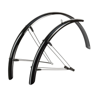 hebie 26 Zoll Fahrrad Schutzblechset 26 Schwarz Glanz 53 mm Schutzblech