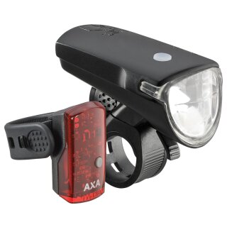 AXA GREENLINE 40 LED Scheinwerfer Beleuchtung - Vorne &  hinten - 40 LUX - StVZO