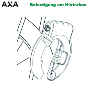 Axa Defender Rahmenschloss mit Kette RLC 100  5,5 mm + Tasche