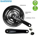 Shimano Kurbelgarnitur Kettenradgarnitur 170 mm schwarz...