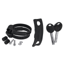 Trelock FS 380 Trigo L  Faltschloss 100 cm schwarz mit Halter X-Move
