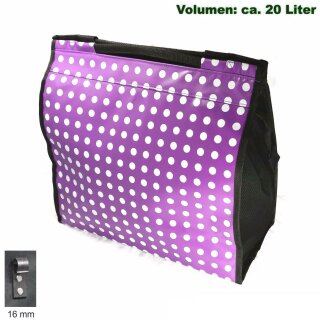Fahrrad Gepäckträgertasche, 16mm, Violett