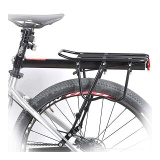 XCIS Fahrrad Alu Gepäckträger schwarz für 24, 26 und 28 bis 50 kg