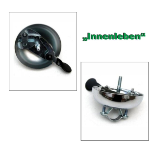 Ding Dong Fahrradklingel Schmetterlinge Blume 02  60 mm