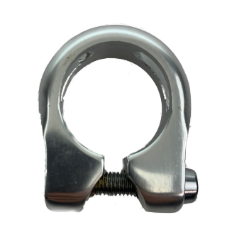 Aluminium Sattelklemmring f. Sattelstütze Ø 28,6 mm Sattelklemme silber