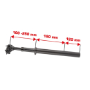 Ergotec ALU Federsattelstütze SP-10.0 Vario 550 Ø 33,9 mm/ L 550 mm schwarz/sand  Sicherheitslevel 5