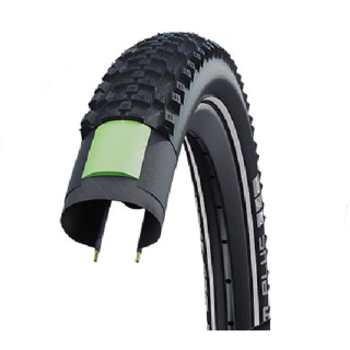 60-406 Schwalbe Smart Sam Plus Performance DD GreenGuard - E-50, Draht, Addix, SnakeSkin - Schwarz + Reflex