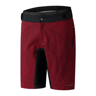 Shimano Fahrradbekleidung Fahrradhose Rot Größe M