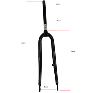 Fahrrad Gabel  28 Hollandrad 290 mm Schaft 1 mit Gewinde  22,2