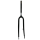 Fahrrad Gabel  28" Hollandrad 290 mm Schaft 1" mit Gewinde Ø 22,2