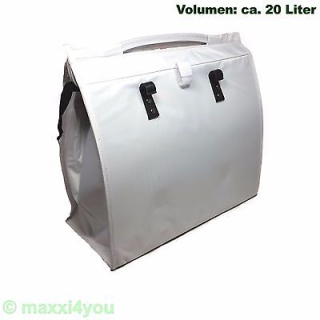 Fahrrad Gepcktrgertasche Seitentasche Tasche wei Mohnblume 16 mm