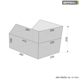 Basil Cento Gepcktrgerkorb, Gre L olivgrn