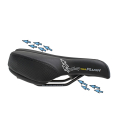 Velo Plush Basic Deep Channel M Touringsattel Schwarz