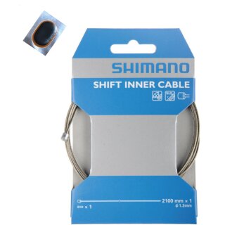 Shimano Bremszug MTB 2100 mm Walzennippel Edelstahl mit Innenzugendkappe inkl. Schlauchflicken