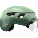 Lazer Fahrradhelm Urbanize NTA Mips + LED Grün Größe M 55-59 cm