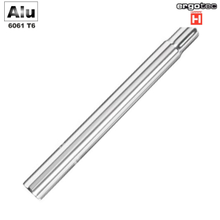 Humpert Ergotec Alu Kerzensattelstütze Ø 25,4 mm/ Länge 400 mm in Silber