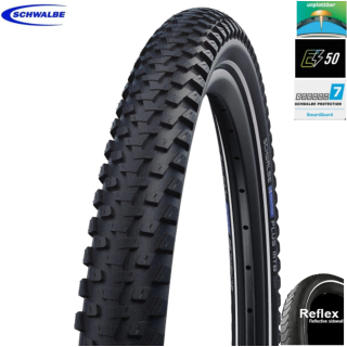 60-622 Schwalbe Marathon PLUS MTB Performance E-50 - Smart DualGuard, Draht, Addix, Schwarz + Reflex