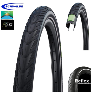 37-622 Schwalbe Energizer PLUS Performance GreenGuard - E-50, Draht, TwinSkin, Addix E, Schwarz + Reflex