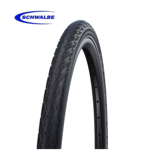 Schwalbe Delta Cruiser Plus PunctureGuard E-25 Fahrradreifen Schwarz/Reflex 37-540 (24 x 1 3/8")