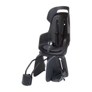 Bobike GO 1P Kinderfahrradsitz Hinten Rahmenbefestigung Urban Black