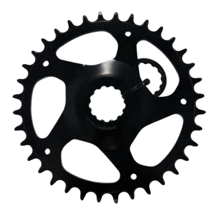 Samox PD-DM-Gen3 Kettenblatt 38 Zähne Stahl in Schwarz
