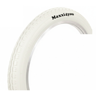 Maxxi4you 1 x Fahrradreifen HY-145 in Weiß 47-355 (18" x 1.75)
