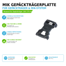 Basil MIK Gepäckträgerplatte schwarz