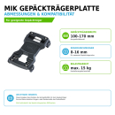 Basil MIK Gepäckträgerplatte schwarz