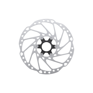 Shimano 140mm Fahrrad Bremsscheibe SM-RT64 in Silber/Schwarz