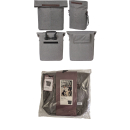 Basil City Fahrradshopper MIK Hooks 14-16 Liter Grau meliert