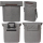 Basil City Fahrradshopper MIK Hooks 14-16 Liter Grau meliert